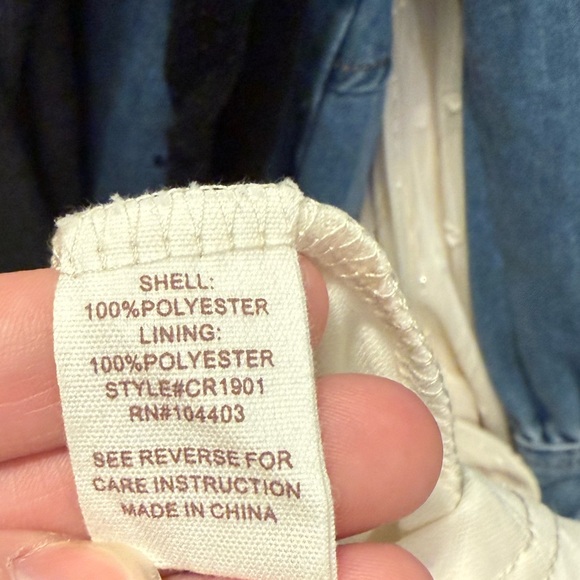 The Post Swiss Dot Midi Dress with Puff Sleeves and Metallic Lurex Stripes - Picture 8 of 9